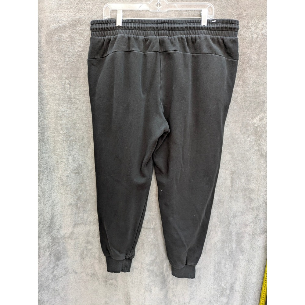 PUMA Black Sweatpants Mens XL Elastic Drawstring Waist Streetwear Athleisure - Picture 6 of 11